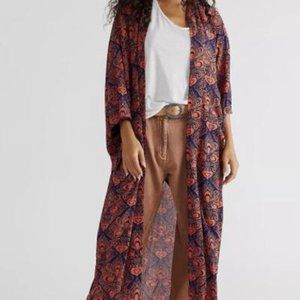 NWT Free People Riviera Tile Print Kimono
